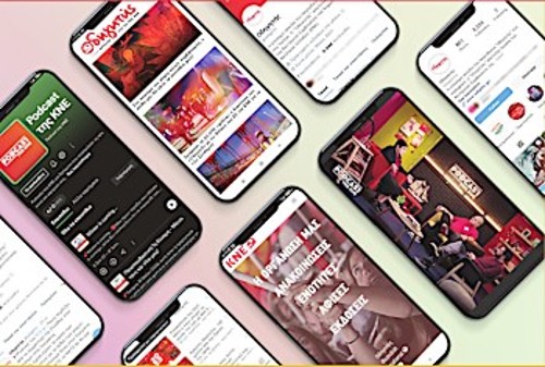 Podcasts της ΚΝΕ, θεµατικά βίντεο στο YouTube, διαδικτυακές καµπάνιες, διαδικτυακές συναυλίες της ΚΝΕ, ανανεωµένα sites της ΚΝΕ και του «Οδηγητή» καθώς και οι επίσημοι λογαριασμοί του «Οδηγητή» και του «Φεστιβάλ της ΚΝΕ» στα social media αποτελούν μερικές από τις μορφές που παίρνει η παρέμβασή μας στο διαδίκτυο