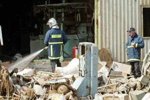 Σε βομβαρδισμό παρέπεμπε ο χώρος μετά την έκρηξη