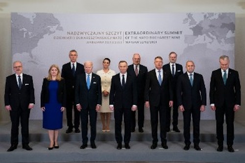 Από τη χθεσινή συνάντηση του Μπάιντεν με τους ηγέτες των «Εννιά του Βουκουρεστίου»
