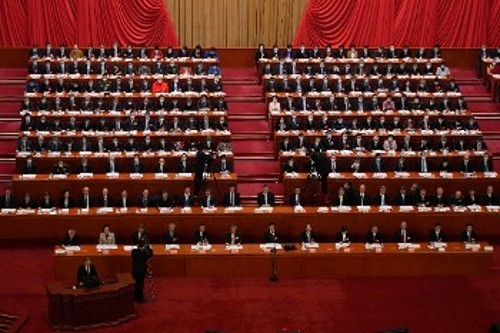 Από την ετήσια συνεδρίαση του κινεζικού Κοινοβουλίου