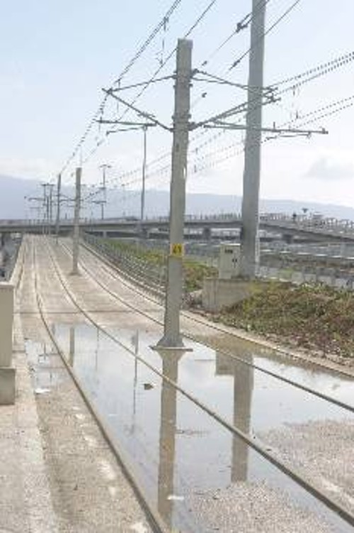 Το Τραμ δεν... επέπλευσε στις πλημμυρισμένες γραμμές