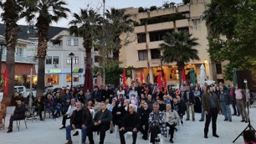 Από τη συγκέντρωση στην Αμφισσα