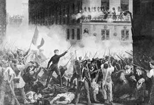 Μάχη σε οδόφραγμα στη Ρουέν, κατά την Ιουλιανή επανάσταση
