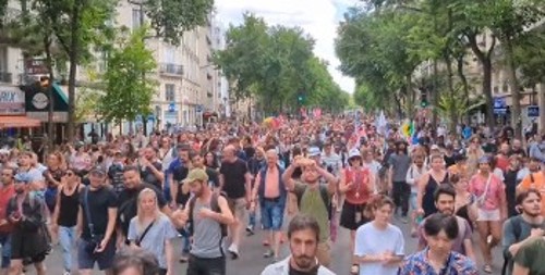 Από τις πρόσφατες μεγάλες κινητοποιήσεις κατά της καταστολής στη Γαλλία