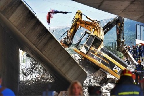 Από την κατάρρευση της γέφυρας στις 23/7, που προκάλεσε δύο θανάτους