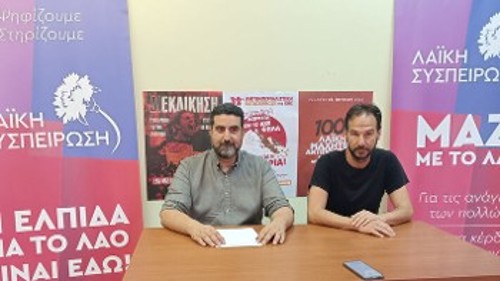 Από την παρουσίαση στην Ξάνθη. Αριστερά ο Δ. Κλάδης