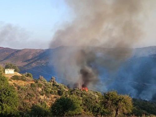 Η φωτιά πλησίασε και πάλι σε κατοικημένες περιοχές