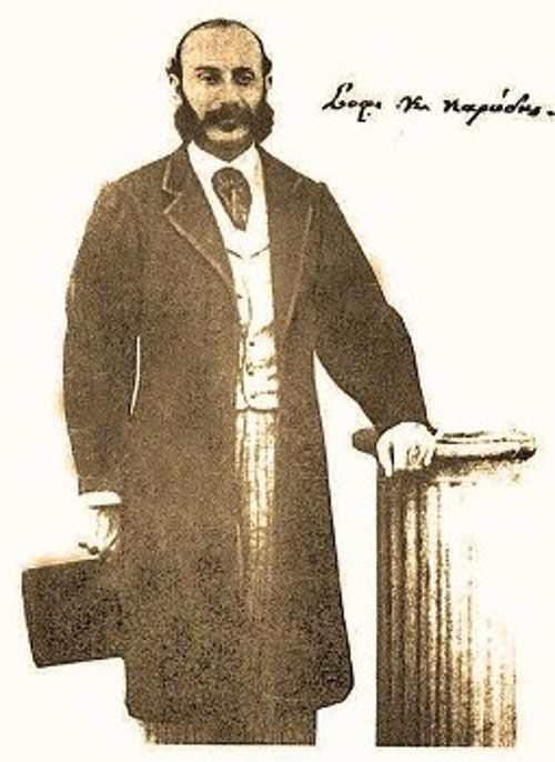 Ο θίασος «Σοφοκλής» του συγγραφέα, εκδότη και θιασάρχη Σοφοκλή Καρύδη (1832 - 1893) ανεβάζει τον, κατά Χουρμούζη, «Πλούτο», που αποτελεί την πρώτη επαγγελματική παράσταση του Αριστοφάνη