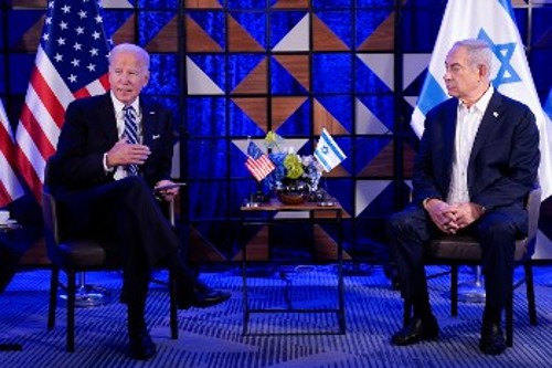 Από τη χθεσινή συνάντηση του Αμερικανού Προέδρου με τον Μπ. Νετανιάχου στο Ισραήλ