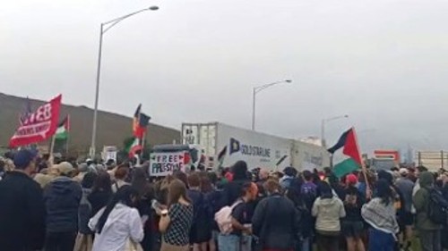 Μελβούρνη Αυστραλίας: Συγκέντρωση κατά της φόρτωσης πλοίου για το Ισραήλ