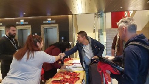 Από την άφιξη συνδικαλιστών για τις εργασίες του Συνεδρίου