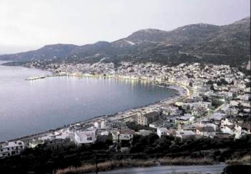 Η πρωτεύουσα από ψηλά το λιόγερμα...