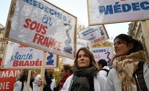 Απεργιακή κινητοποίηση των γιατρών στη Γαλλία