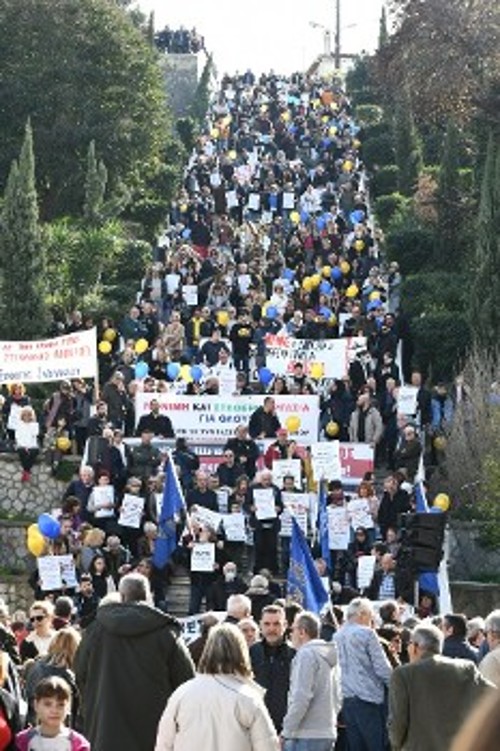 Από την κινητοποίηση με πρωτοβουλία της δημοτικής αρχής Πάτρας τον Φλεβάρη