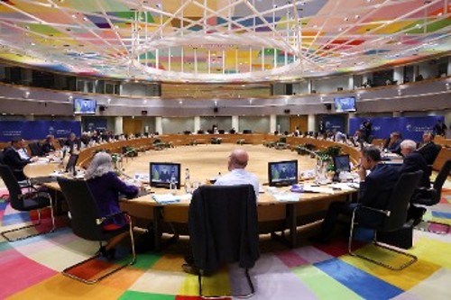 Από τη χτεσινή πρώτη μέρα της Συνόδου Κορυφής της ΕΕ στις Βρυξέλλες