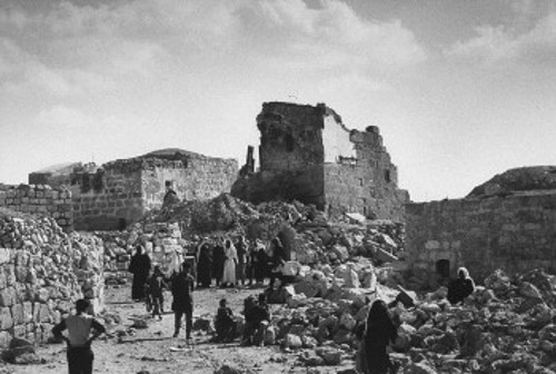 Το χωριό Ελ Σαμού κατεστραμμένο από τις ισραηλινές δυνάμεις, Νοέμβρης 1966