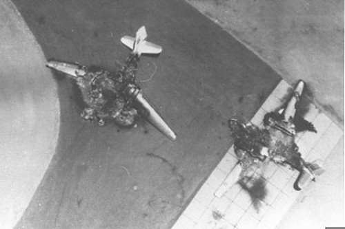 Κατεστραμμένα αεροπλάνα της αιγυπτιακής Αεροπορίας