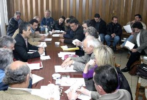 Από τη χτεσινή συνεδρίαση της Εκτελεστικής Γραμματείας του ΠΑΜΕ