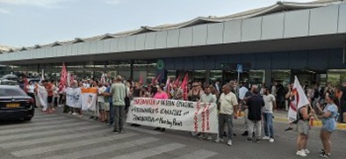 Από την απεργιακή κινητοποίηση στην Κέρκυρα