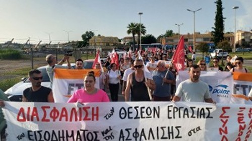 Από τις κινητοποιήσεις των ξενοδοχοϋπαλλήλων στην Κέρκυρα