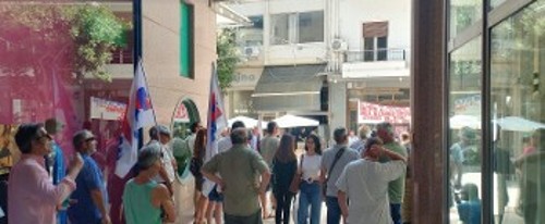 Απεργιακή συγκέντρωση στο Αγρίνιο για το πρόσφατο εργοδοτικό έγκλημα