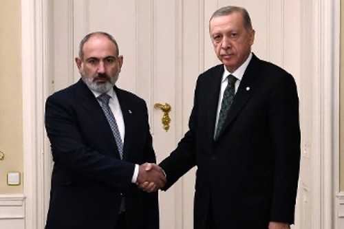 Από τη συνάντηση Ερντογάν - Πασινιάν τον Οκτώβρη του 2022