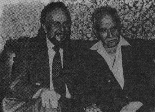 Με τον Λουί Αραγκόν στην Αθήνα, 1977