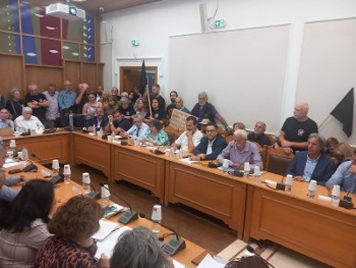 Από τη διαμαρτυρία των κατοίκων