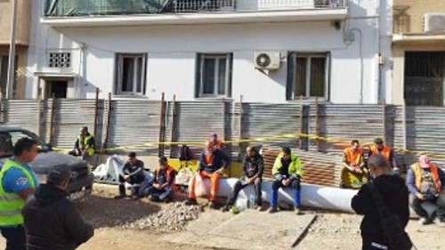 Συζήτηση σε εργοτάξιο στην Αθήνα