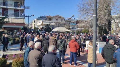 Από τη χθεσινή κινητοποίηση στην Πτολεμαΐδα