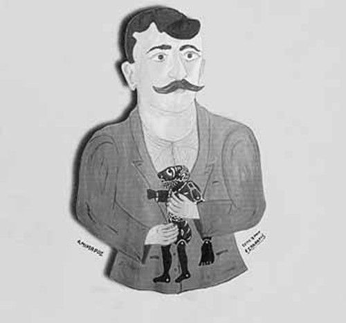 Πορτρέτο του Μίμαρου, φιλοτεχνημένο από τον ομότεχνό του Ευγένιο Σπαθάρη
