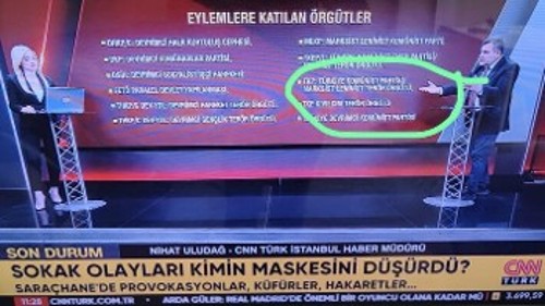 Με τον χαρακτηρισμό «μαρξιστική - λενινιστική τρομοκρατική οργάνωση», το ΤΚΡ εμφανίστηκε σε λίστα με άλλες ... «τρομοκρατικές οργανώσεις»
