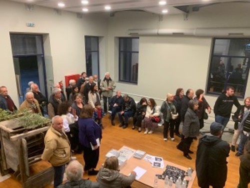 Από τα χθεσινά εγκαίνια της έκθεσης στην Αμαλιάδα