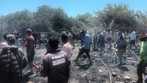 Από την ολοκληρωτική καταστροφή στα παραπήγματα