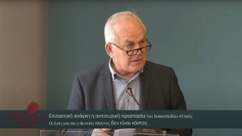 Ο δήμαρχος Καισαριανής Ηλ. Σταμέλος