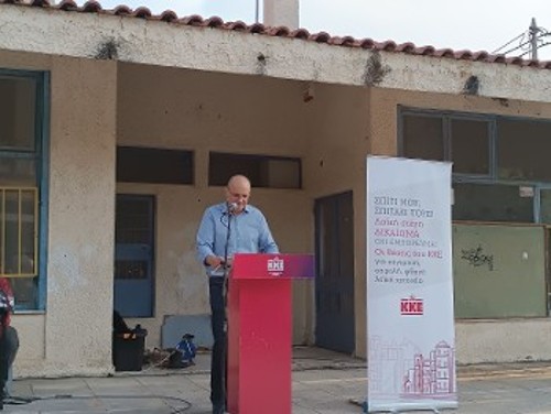 Ο Γ. Τασιούλας στο βήμα της εκδήλωσης