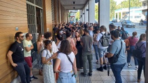 Από την απογευματινή συγκέντρωση στην ΤΕΡΝΑ