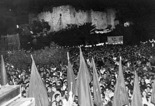Στιγμιότυπο από την προφεστιβαλική εκδήλωση στη Πάτρα