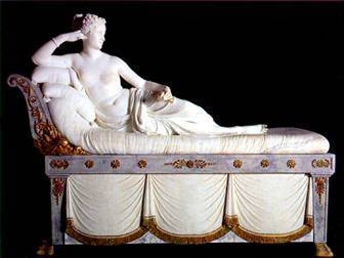 Γλυπτό του Αντόνιο Κανόβα που απεικονίζει την Παολίνα Μποναπάρτη - Μποργκέζε