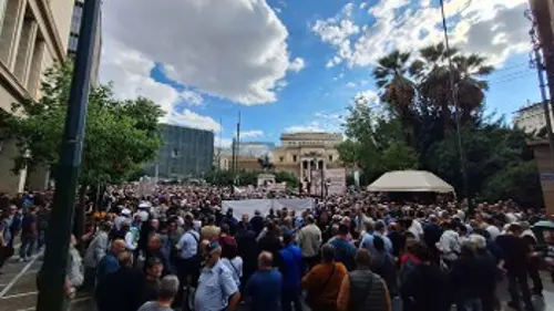 Από την μεγάλη συγκέντρωση των στρατιωτικών στην Αθήνα