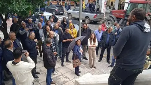 Από τη χθεσινή κινητοποίηση στη Λαμία