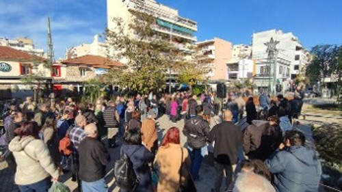 Από την κινητοποίηση χτες στην Καισαριανή