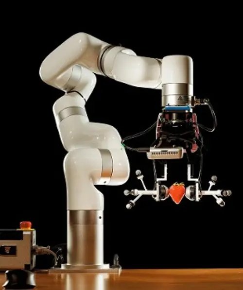 Δοκιμή ευαισθησίας της δαγκάνας ρομποτικού βραχίονα