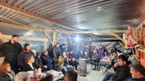 Αμύνταιο: Συνέλευση στο μπλόκο του Φιλώτα