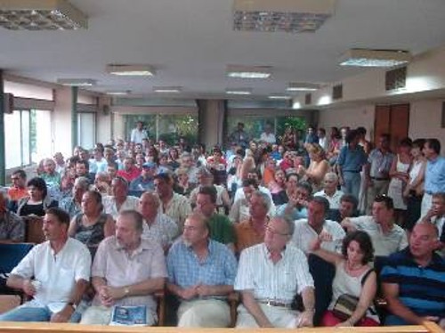 Από τη χτεσινή σύσκεψη του ΠΑΜΕ στη Θεσσαλονίκη