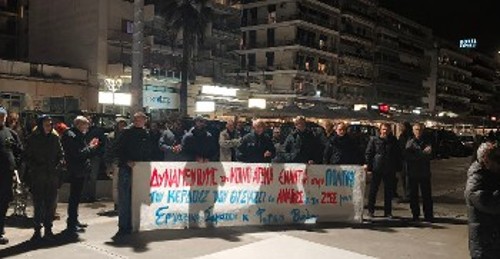 Από τη χθεσινή κινητοποίηση στον Βόλο
