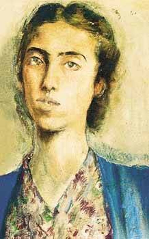 Προσωπογραφία νεαρής γυναίκας, λάδι σε μουσαμά, 1949