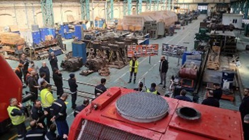 Από τη συγκέντρωση στο εργοστάσιο της Λεύκας στον Πειραιά