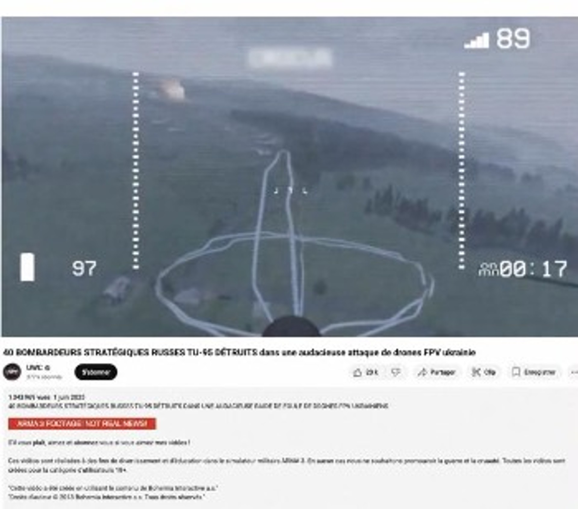 Βίντεο που κυκλοφόρησαν στο διαδίκτυο ως «στρατιωτικές επιχειρήσεις του ουκρανικού στρατού», ήταν πλάνα από το βιντεοπαιχνίδι «Arma 3»