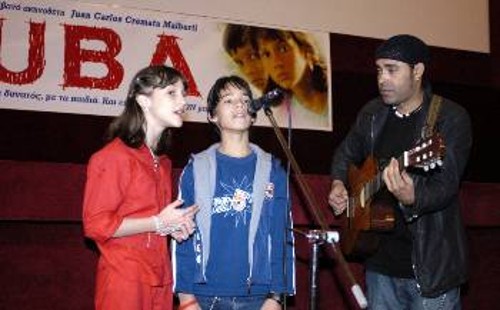 Στην παρουσίαση της ταινίας η «Μαλού» και ο «Χορχίτο»